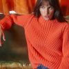 Vetements Soi Paris | Pull Envoutant En Laine Orange Jupiter