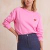 Vetements Soi Paris | Sweat En Coton Etre Soi Rose Blush