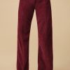 Vetements Soi Paris | Pantalon Idealiste En Velours Figue