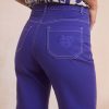 Vetements Soi Paris | Pantalon Idealiste Violet Royal