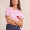 Vetements Soi Paris | T-Shirt En Coton Etre Soi Rose Blush